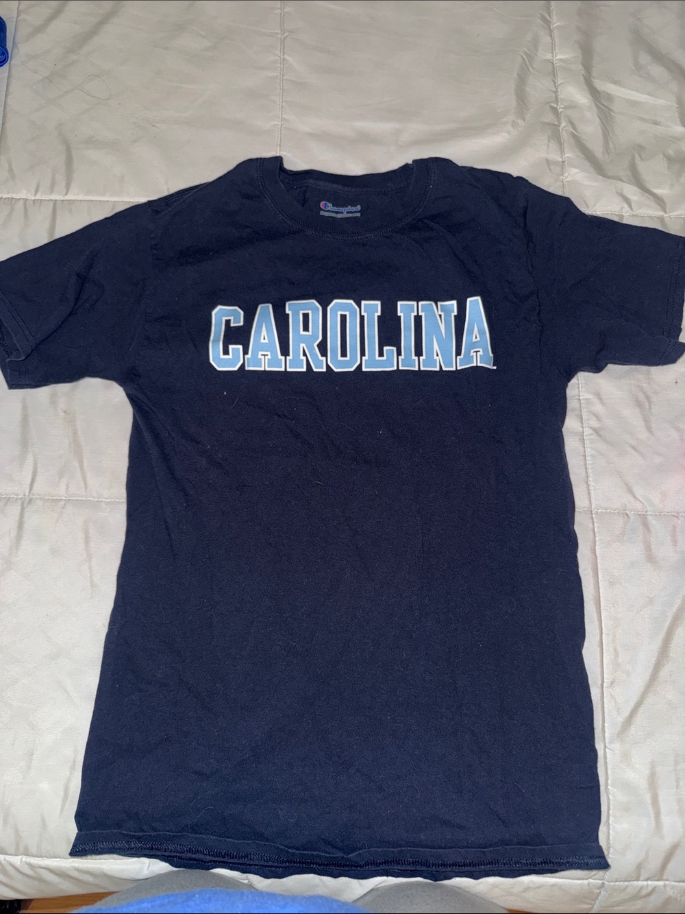 Champion Navy Blue 'CAROLINA' Short Sleeve Tee